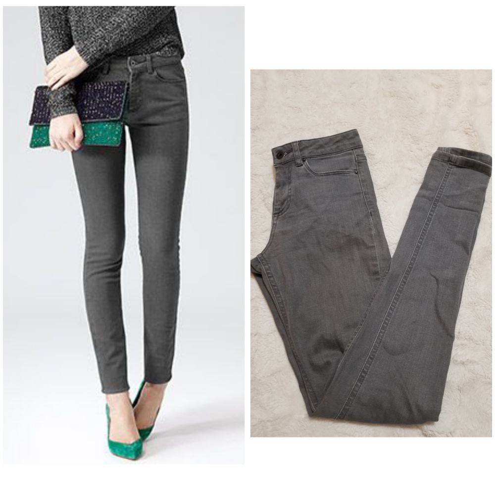 Reiss london gray Smith Skinny stretch jeans denim